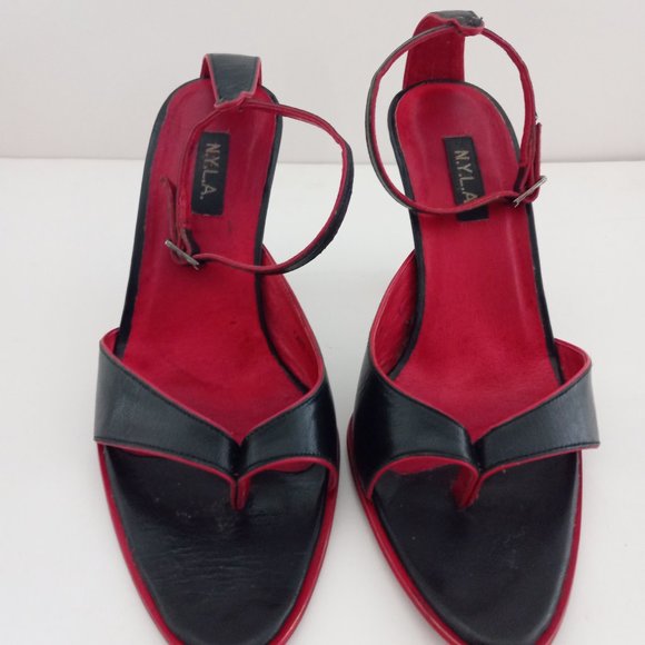 N.Y.L.A. Open Toe Heels Women's 7 - Picture 2 of 12